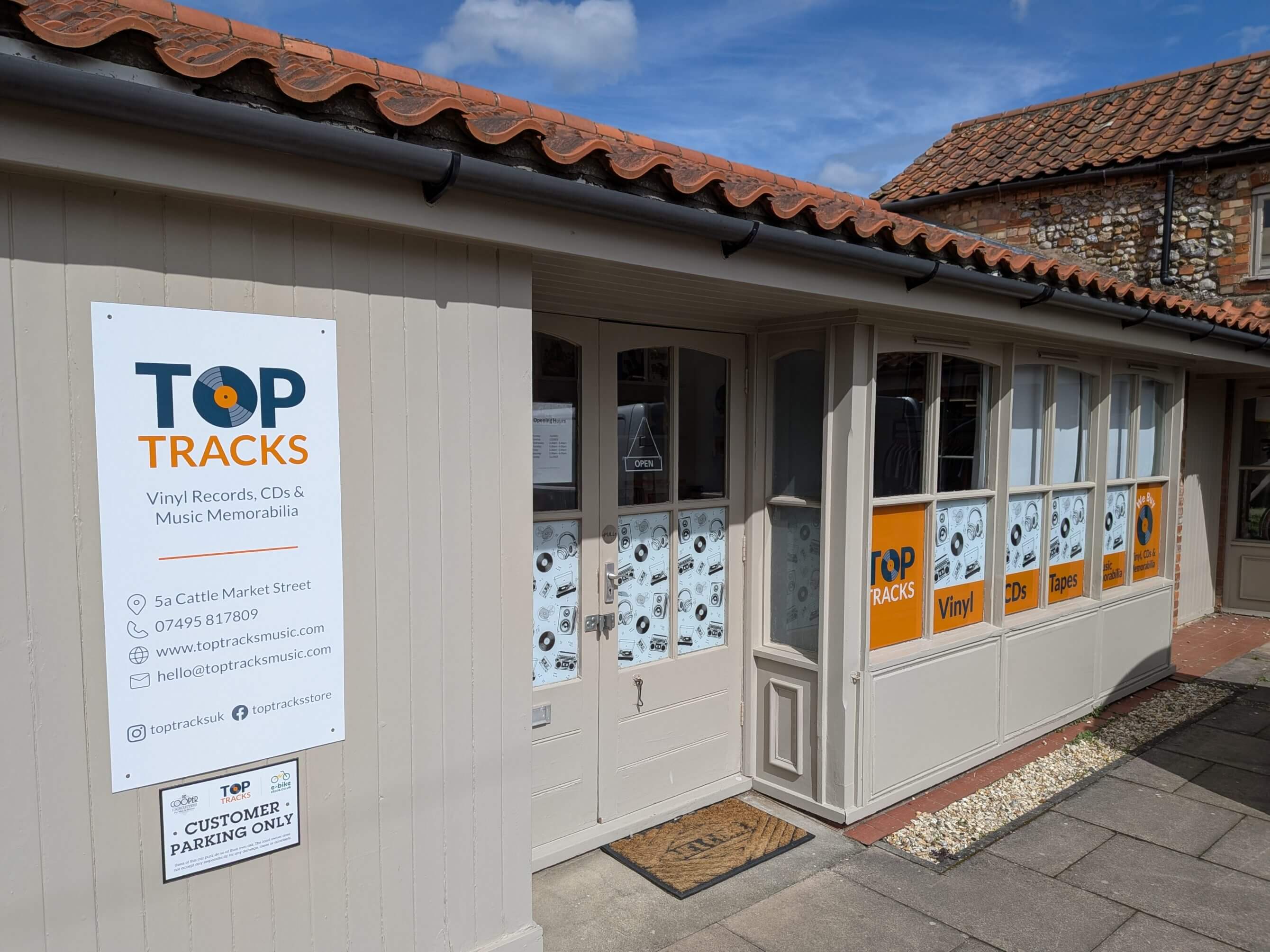Top Tracks, disquaire à Fakenham, Norfolk, Angleterre